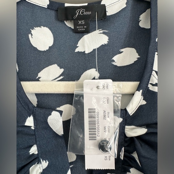 J. Crew Long-Sleeve Ruffle-Front Top - Picture 4 of 6